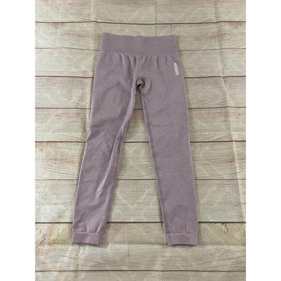 Gymshark Women's Athletic Pink Marl Activewear Leggings - Small - Picture 3 of 10